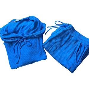 O’Neill blue loungewear set with hood and pockets
